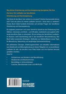 Text über berufliche Orientierung und Karriereplanung. Zielgruppe: Schüler, Studierende, Berufstätige, Coaches. ISBN und Preis.