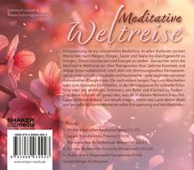 "Meditative Weltreise" von Sabrina Korsinek und Abbas Schirmohammadi. Rosa Blüten auf unscharfem Hintergrund.