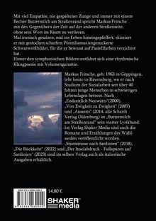 Text über Markus Fritsch und seine Werke. Bild: Dramatischer Himmel mit Wolken. Unten links: ISBN und Preis. Rechts: Verlagslogo.