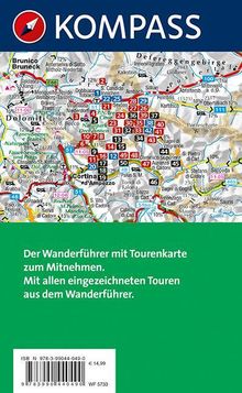 Eugen E. Hüsler: Kompass Wanderführer Sextner Dolomiten, Hochpustertal, Buch