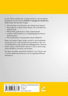 Perspektiven auf Kindheit und Musikkultur. Zentrale Fragen zu Entwicklung, Rolle der Musik und musikpädagogischen Aspekten.