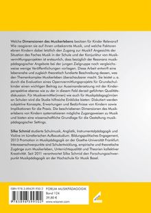 "FORUM MUSIKPÄDAGOGIK, Band 124, 39,80 €. www.wissner.com" Text über Musikerleben und Musikpädagogik.