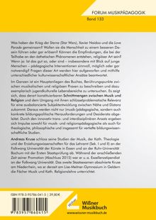 FORUM MUSIKPÄDAGOGIK Band 133. ISBN 978-3-95786-041-5 | 39,80€. Andreas Kruse mit Fokus auf Musik und Religion.