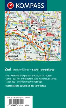 Walter Theil: KOMPASS Wanderführer Bayerischer Wald, Cham, Bodenmais, Zwiesel, Freyung, Passau, 60 Touren mit Extra-Tourenkarte, Buch