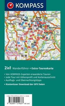 KOMPASS Wanderführer Eifel, 70 Touren mit Extra-Tourenkarte, Buch