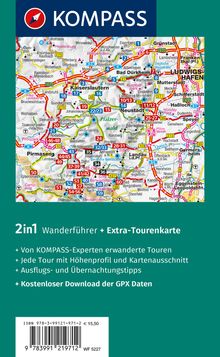 KOMPASS Wanderführer Pfälzerwald und Deutsche Weinstraße, 60 Touren mit Extra-Tourenkarte, Buch