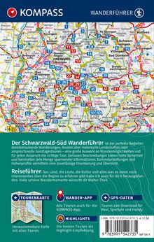 Walter Theil: KOMPASS Wanderführer Schwarzwald Süd mit Naturpark, Kaiserstuhl und Markgräflerland, 60 Touren mit Extra-Tourenkarte, Buch