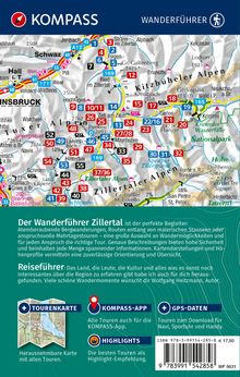 Wolfgang Heitzmann: KOMPASS Wanderführer Zillertal, 55 Touren mit Extra-Tourenkarte, Buch