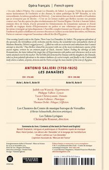 Antonio Salieri (1750-1825): Les Danaides (Deluxe-Ausgabe im Buch), 2 CDs