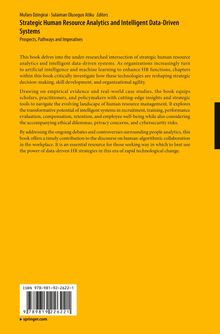 Der gelbe Hintergrund zeigt den Titel: "Strategic Human Resource Analytics and Intelligent Data-Driven Systems", Autoren und Beschreibung zur Rolle von KI in HR. Unten ist ein Barcode.