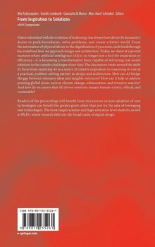 Text über die Rolle von KI in Design und Architektur. Roter Hintergrund mit Autoren-Namen oben und ISBN unten.