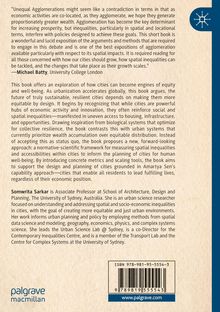 Texte beschreiben Stadtentwicklung, soziale Ungleichheit, Somwrita Sarkars Forschung. Logo von Palgrave Macmillan unten links.