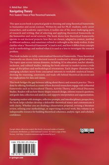 Titel: Navigating Theory. Untertitel: Ph.D. Students’ Choice of Their Theoretical Frameworks. Herausgeber: A. Mehdi Riazi.