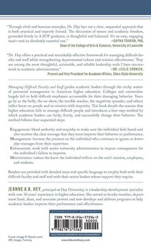 Text: Zitate von Dayna Touron und Dr. Leslie Cornick betonen Dr. Heys Werk. Inhalt: Führung in der Hochschulbildung. Autor: Jeanne A.K. Hey.