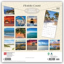 "Florida Coast 2027 Kalender. Earth Friendly. Monatsbilder von schönen Stränden und Natur an der Küste Floridas."