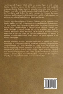 Ein Text beschreibt Iwan Sergejewitsch Turgenjew als bedeutende Figur der russischen Literatur des 19. Jahrhunderts.