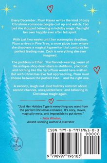 Ein romantisches, unterhaltsames Weihnachts-Hörspiel über zweite Chancen und überraschende Liebe. Hintergrund in blau mit Tannen.