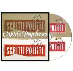 "Cupid & Psyche 85" in weißer Schrift, darunter zwei Mal "SCRITTI POLITTI" auf rotem Hintergrund mit Uhrmotiv. CD-Cover.