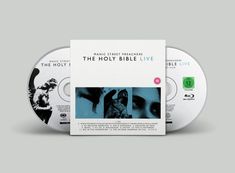 Manic Street Preachers, The Holy Bible Live. Zwei CDs, eine mit Engelsmotiv, andere mit FSK 12 Hinweis.