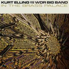 "Kurt Elling and the WDR Big Band in The Brass Palace." Vergoldetes, komplexes geometrisches Muster in warmen Tönen.