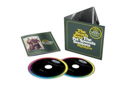 "The Beach Boys The Pet Sounds Sessions Highlights" steht auf einem CD-Set. Es sind zwei CDs und ein Booklet sichtbar.