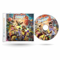 Musik-CD-Cover: "SDP - Die wollen nur spielen". Bunte, actionreiche Illustration mit Figuren in dynamischer Szene.
