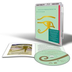 Blaues Buch: "THE ALAN PARSONS PROJECT • EYE IN THE SKY". Enthält ein Horusauge und eine CD in Hülle.