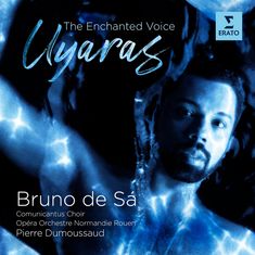 "The Enchanted Voice Uyara. Bruno de Sá, Comunicantus Choir, Opéra Orchestre Normandie Rouen, Pierre Dumoussaud. Blaues Porträt."