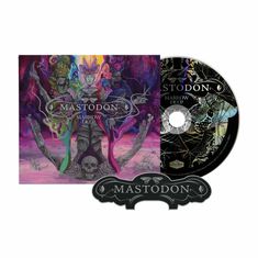 "Mastodon" und "Marrow Deep" sind zentrale Texte. Die Illustration zeigt mystische Figuren in einem farbenfrohen, surrealen Stil.