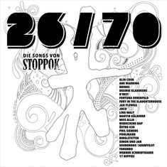 Große Zahlen "20 170", darunter "Die Songs von Stoppok." Liste mit Künstlernamen rechts. Abstrakte Illustrationen im Hintergrund.
