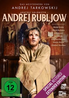 "Das Meisterwerk von Andrej Tarkowskij. Anatoli Solonizyn ist Andrej Rubljow. Special Restored Extended Edition. FSK 12."