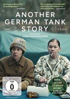 Texte: "Another German Tank Story", "Ein Film von Jannis Alexander Kiefer", "Bonus: Good German Work". Zwei Personen, eine raucht.