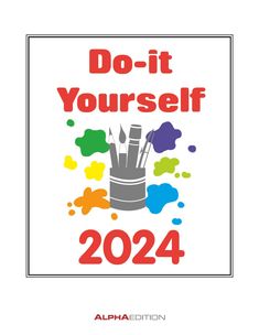 Do-it Yourself weiß 2024 - Wandkalender - Bastelkalender - DIY-Kalender - 24x31, KAL