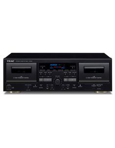 TEAC W 1200 Doppel-Kassettendeck, schwarz (Double Cassette Player Black), Technik