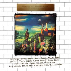 Oben Text: "ANIMALS AGAINST THE WALL: A TRIBUTE TO PINK FLOYD VOLUME II". Darunter surrealistische Landschaft mit Fantasietieren.
