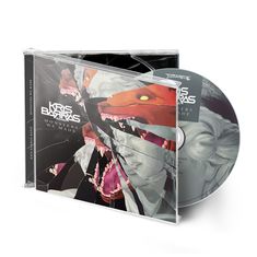 CD-Cover mit dem Text "KRIS BARRAS BAND - MONSTERS WE MADE". Illustration eines roten Monsters mit zerbrochenem Glas.