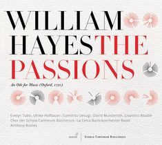 „WILLIAM HAYES THE PASSIONS“ und Künstlernamen darunter. Ornamentale Illustrationen mit radialen Mustern.
