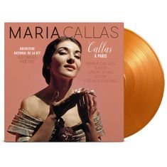 Albumcover: „Maria Callas, Callas à Paris“. Orchester National de la RTF, Georges Prêtre. Bild der Sängerin in eleganter Pose.