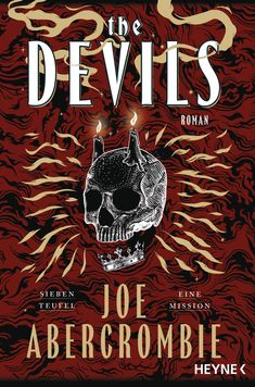 "The Devils", "Roman", "Sieben Teufel, Eine Mission", "Joe Abercrombie", "Heyne". Illustration: Totenschädel mit Kerzenhörnern.