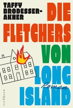 Der Titel lautet "Die Fletchers von Long Island". Eine Illustration zeigt ein brennendes Haus.