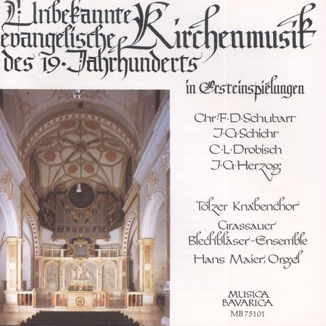 Unbekannte evangelische Kirchenmusik des 19.Jahrhunderts, CD