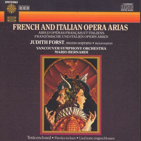 Judith Forst - French &amp; Italian Opera Arias, CD