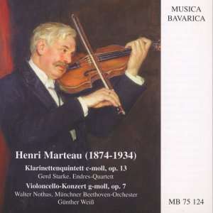 Henri Marteau (1874-1934): Cellokonzert op.7, CD