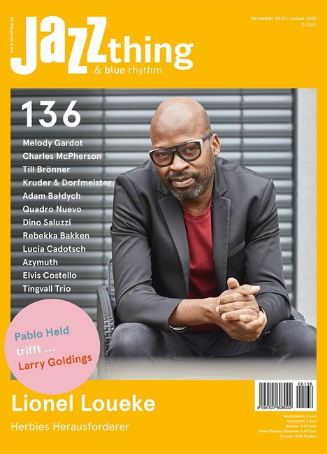 Zeitschriften: JAZZthing - Magazin für Jazz (136) November - Januar 2021, Zeitschrift