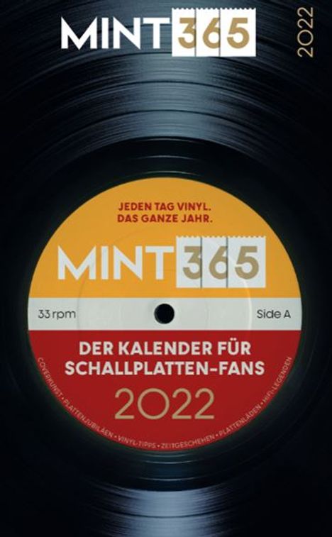 MINT 365: Der Kalender für Schallplatten-Fans 2022, Kalender