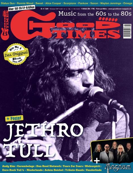 Zeitschriften: GoodTimes - Music from the 60s to the 80s Februar/März 2022, Zeitschrift