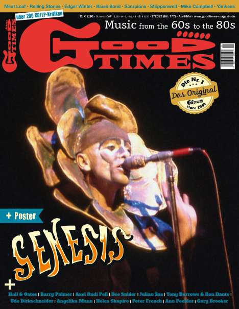 Zeitschriften: GoodTimes - Music from the 60s to the 80s April/Mai (2-2022), Zeitschrift