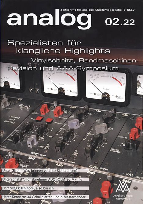 Zeitschriften: analog - Zeitschrift für analoge Musikwiedergabe 02/22, Zeitschrift