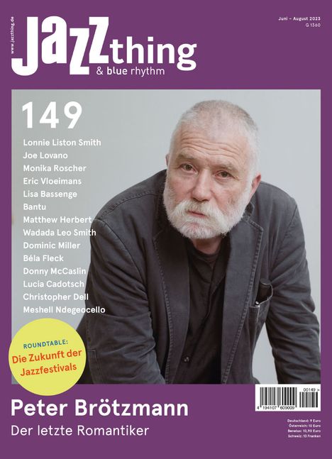 Zeitschriften: JAZZthing - Magazin für Jazz (149) Juni-August 2023, Zeitschrift