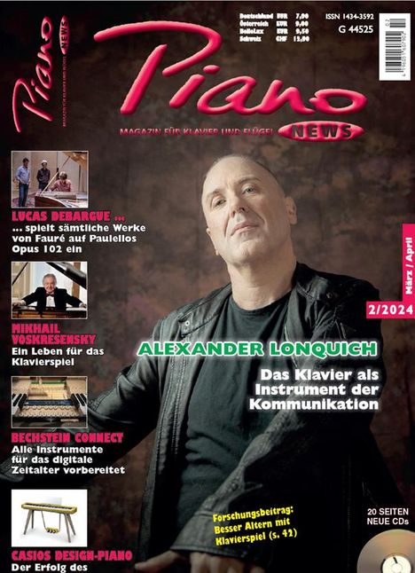 Zeitschriften: PIANONews - Magazin für Klavier &amp; Flügel (Heft 2/2024), Zeitschrift